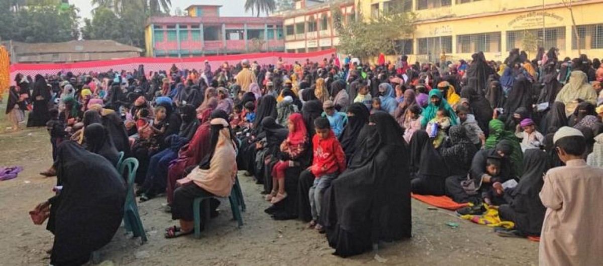 ভোলায় হাতপাখার প্রার্থীর মহিলা সমাবেশ